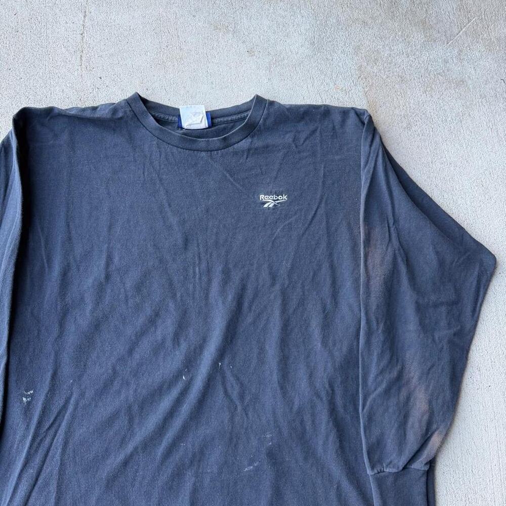 Vintage reebok long sleeve shirt navy blue XL